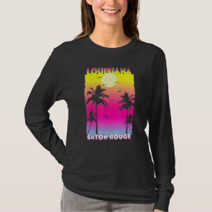 Baton Rouge Louisiana La Summer Vintage Sunset T-Shirt