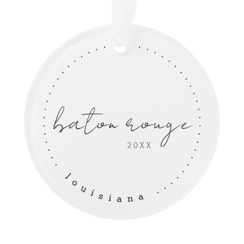 Baton Rouge, Louisiana LA Travel United States Ornament