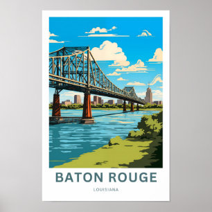 Baton Rouge Louisiana Travel Print