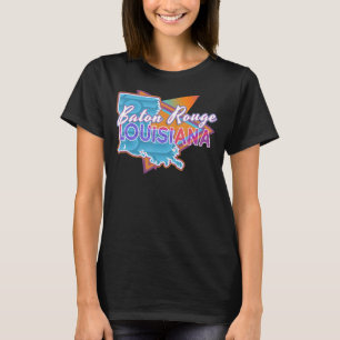 Baton Rouge Louisiana Vintage Retro Throwback T-Shirt