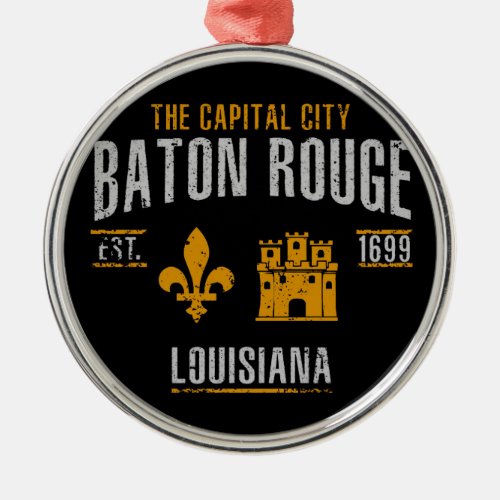 Baton Rouge Metal Ornament
