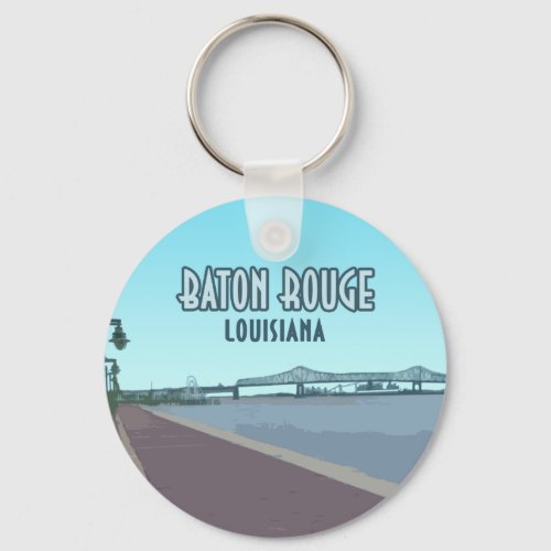 Baton Rouge Mississippi River Louisiana Keychain