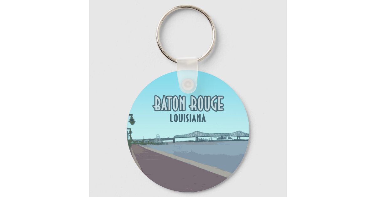 Baton Rouge Mississippi River Louisiana Keychain
