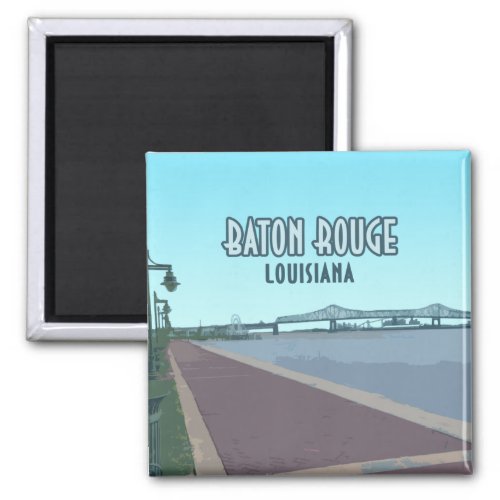 Baton Rouge Mississippi River Louisiana Magnet