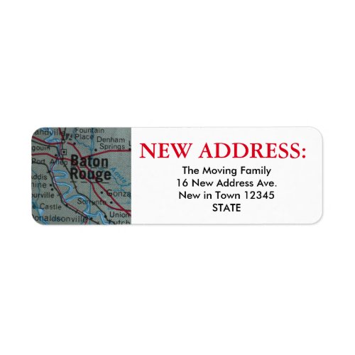 Baton Rouge New Address Label