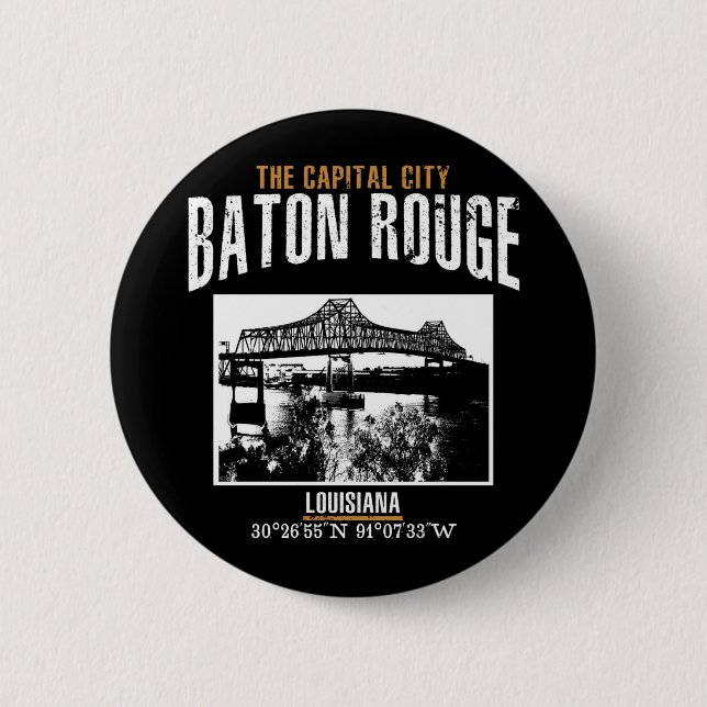 Baton Rouge Pinback Button (Front)