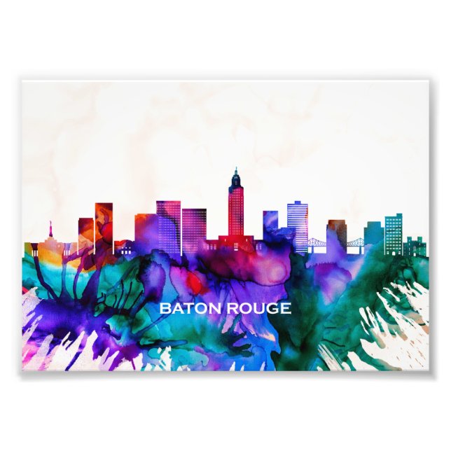 Baton Rouge Skyline Photo Print (Front)