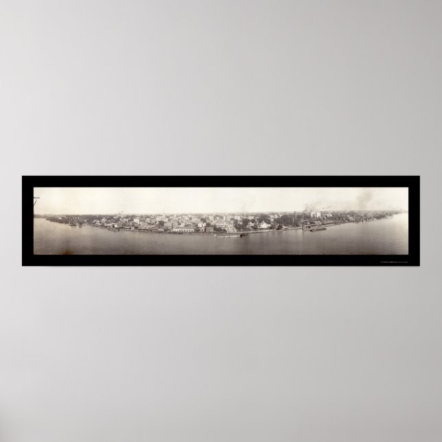 Baton Rouge Waterfront Photo 1912 Poster (Front)