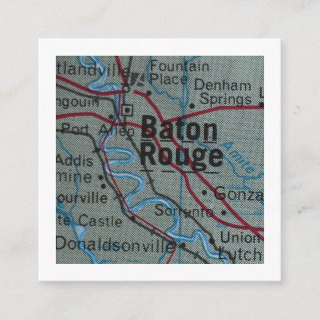 baton rouge We've Moved New Address Card (Front)