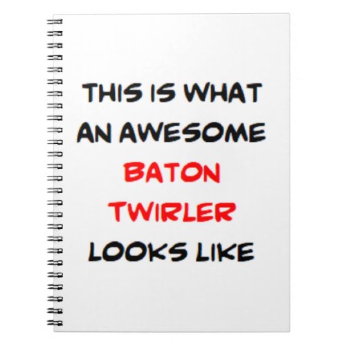 baton twirler amazing notebook