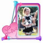 Baton Twirler Photo Frame Cutout<br><div class="desc">Colorful Baton photo frame,  customizable with your favorite picture,  make it into an ornament,  a keychain,  or a freestanding frame.  Makes a wonderful personalized gift for the birthdays and holidays.</div>