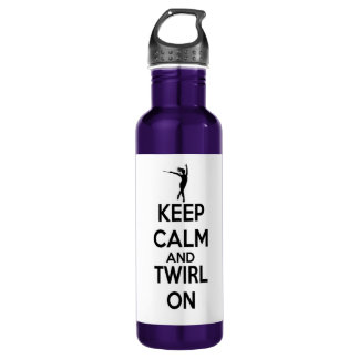 Baton Twirling Stainless Steel Water Bottle