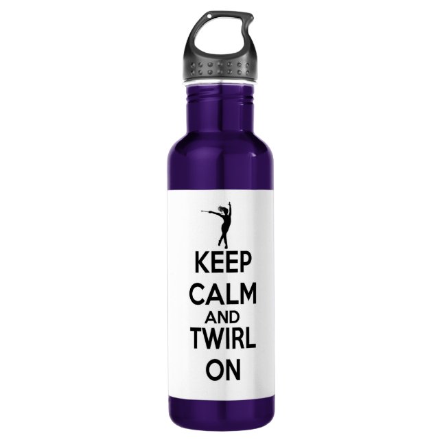 Baton Twirling Stainless Steel Water Bottle (Front)