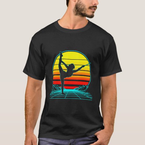 Baton Twirling Vaporwave T_Shirt