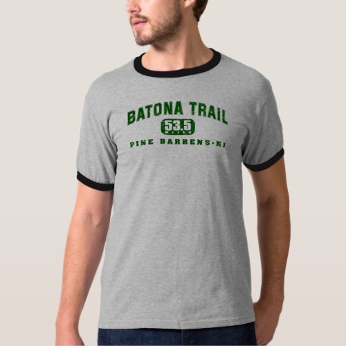 Batona Trail _ 535 _ Green Distressed Text T_Shirt