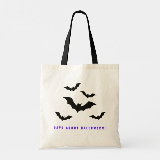 Bats about Halloween Tote Bag (Back)