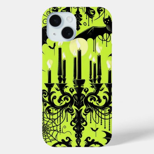 Bats and Candles iPhone 15 Case