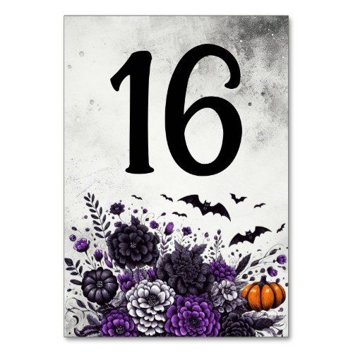 Bats and Flowers Table Number 16