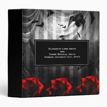 Bats And Roses Goth Binder by gothicbusiness at Zazzle