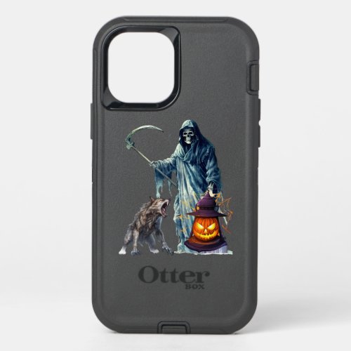bats and skulls stick to halloween spiders nest O OtterBox Defender iPhone 12 Pro Case