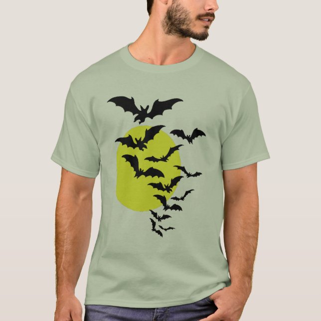 Bats and the Moon T-Shirt (Front)