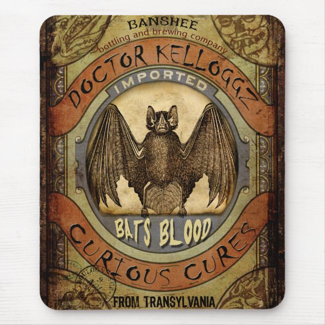 Bats Blood Mouse Pad (Front)