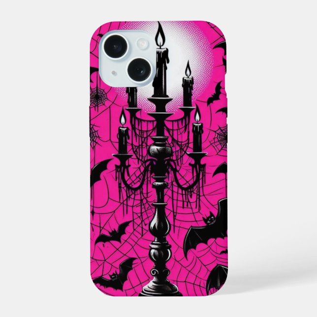 Bats & Candles Iphone Case (Back)