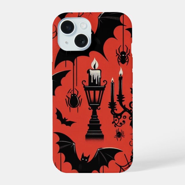 Bats & Candles Iphone Case (Back)