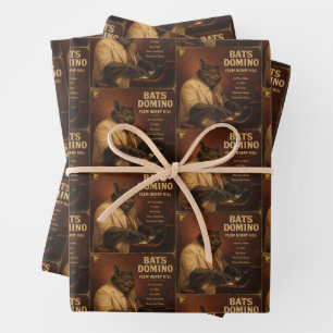 Bats Domino Album: a Parody Wrapping Paper Sheets