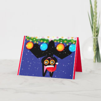 Bats First Christmas Holiday Card