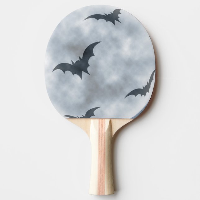Bats Fling To Full Moon, Ping Pong Paddle (Front)