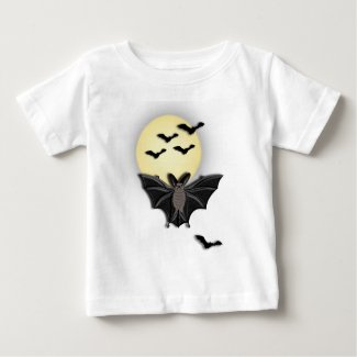 Bats Flying with the Moon Infant T-shirt