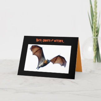 Bats, ghosts & witches.. card