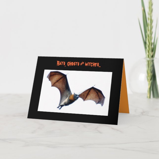 Bats, ghosts & witches.. card (Front)