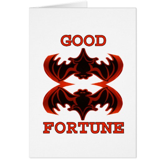 Bats Good Fortune 1 The MUSEUM Zazzle Gifts (Front)
