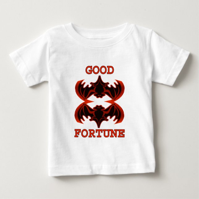 Bats Good Fortune 1 The MUSEUM Zazzle Gifts Baby T-Shirt (Front)