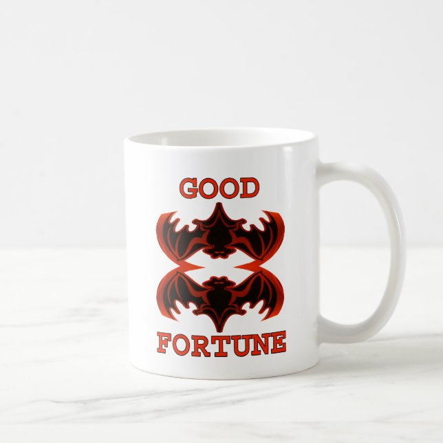 Bats Good Fortune 1 The MUSEUM Zazzle Gifts Coffee Mug (Right)