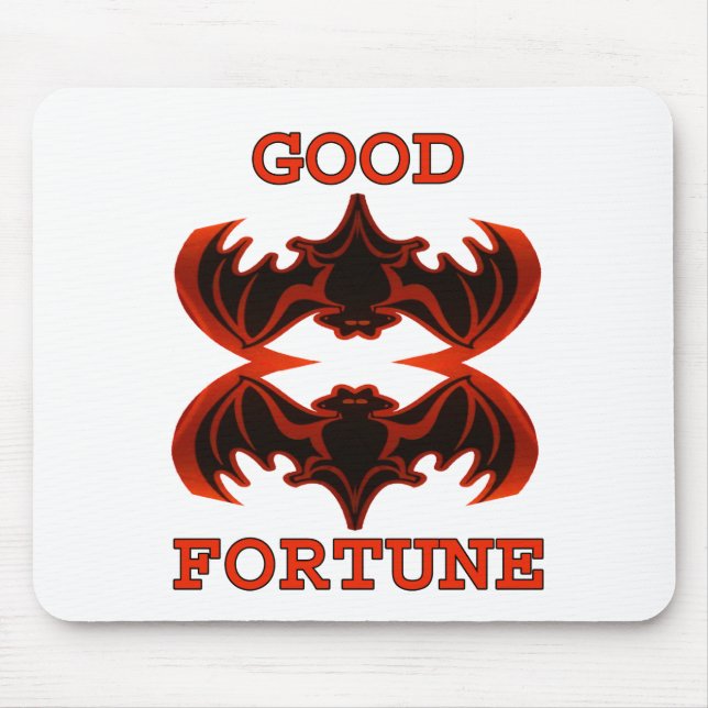 Bats Good Fortune 1 The MUSEUM Zazzle Gifts Mouse Pad (Front)
