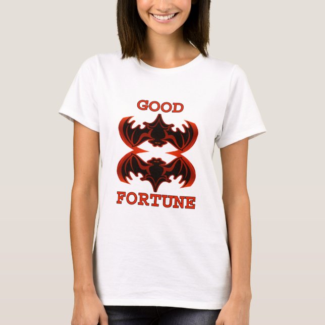 Bats Good Fortune 1 The MUSEUM Zazzle Gifts T-Shirt (Front)