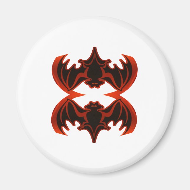 Bats Good Fortune The MUSEUM Zazzle Gifts Magnet (Front)