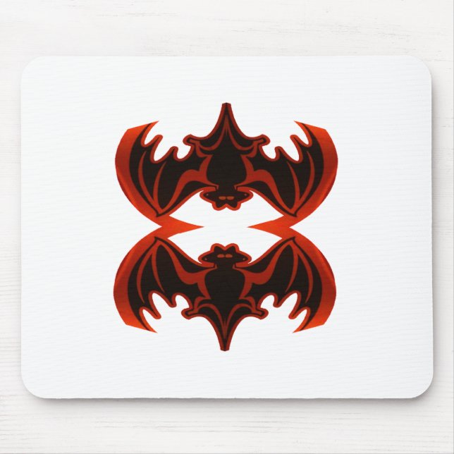 Bats Good Fortune The MUSEUM Zazzle Gifts Mouse Pad (Front)