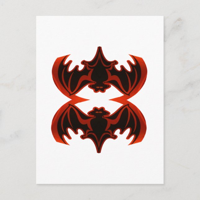 Bats Good Fortune The MUSEUM Zazzle Gifts Postcard (Front)