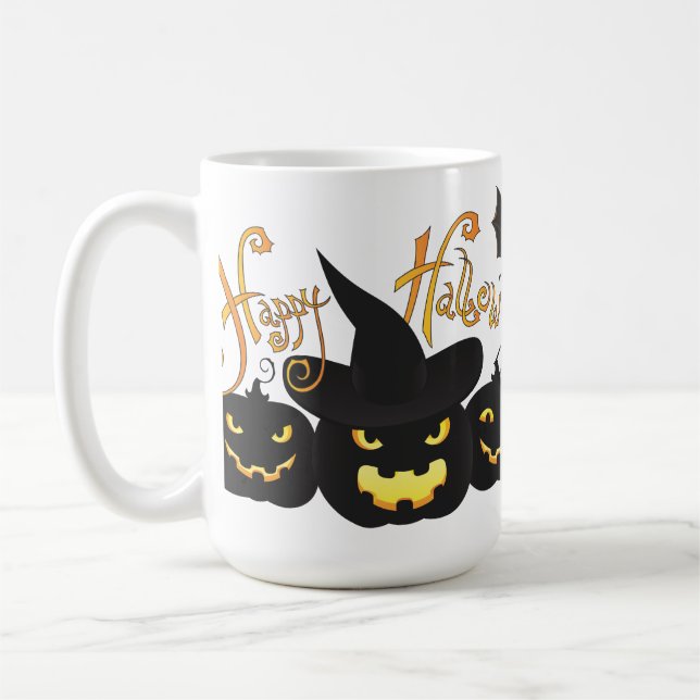 Bats Halloween Coffee Mug (Left)