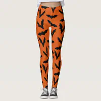 Bats and Jack O'Lanterns Yoga Capris