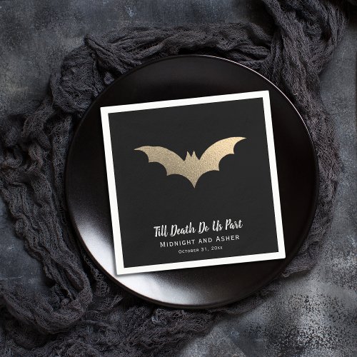 Bats Halloween Wedding  Napkins