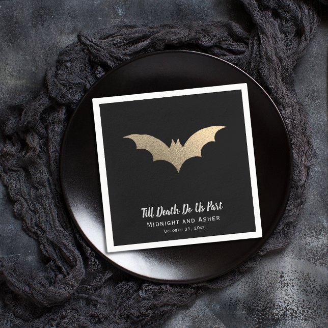 Bats Halloween Wedding  Napkins (Creator Uploaded)