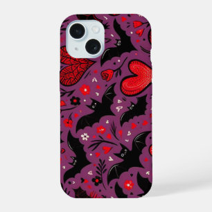 Bats & Hearts iPhone 15 Case