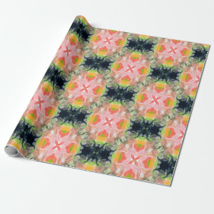 Bats in Living Coral... Wrapping Paper