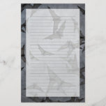 Bats In The Dark Cloudy Sky Stationery