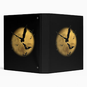 Bats in the Evening 3 Ring Binder